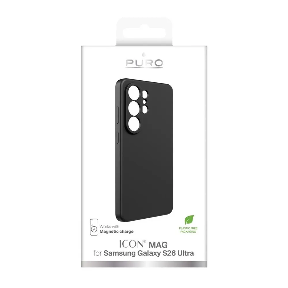 Maska Puro ICON MAG za Samsung S948B Galaxy S26 Ultra crna