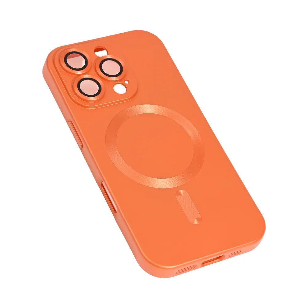 Maska Magsafe Chrome za iPhone 16 Pro 6.3 narandzasta