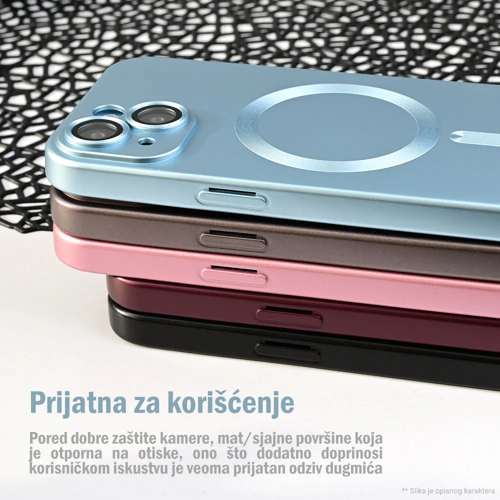 Maska Magsafe Chrome za iPhone 17 6.3 tamno plava