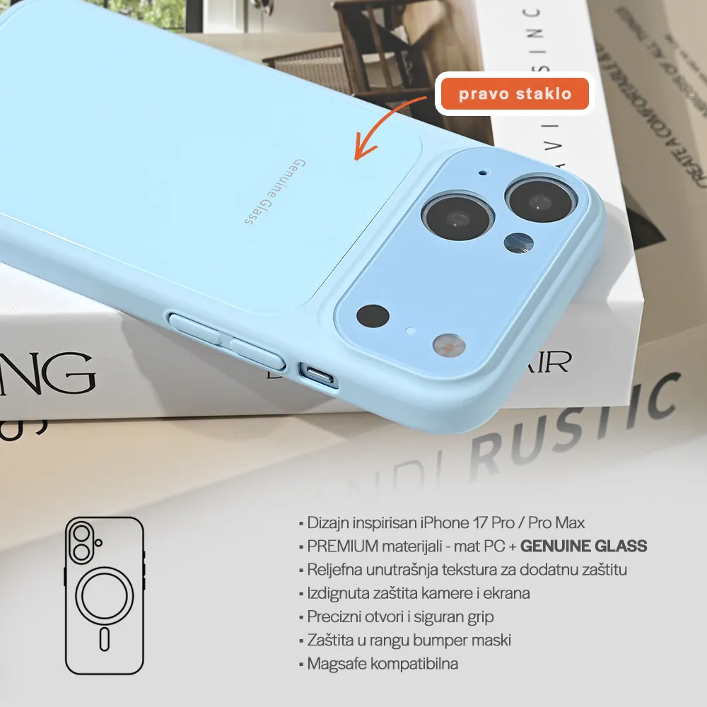 Maska Magsafe GlowUp za iPhone 15 6.1 tamno plava