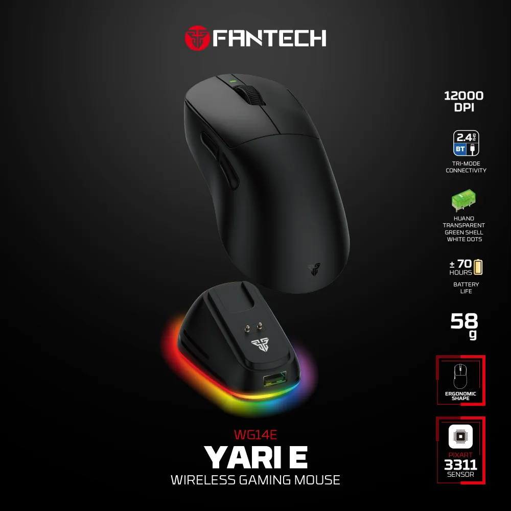 Mis Wireless Gaming Fantech WG14E Yari E crni