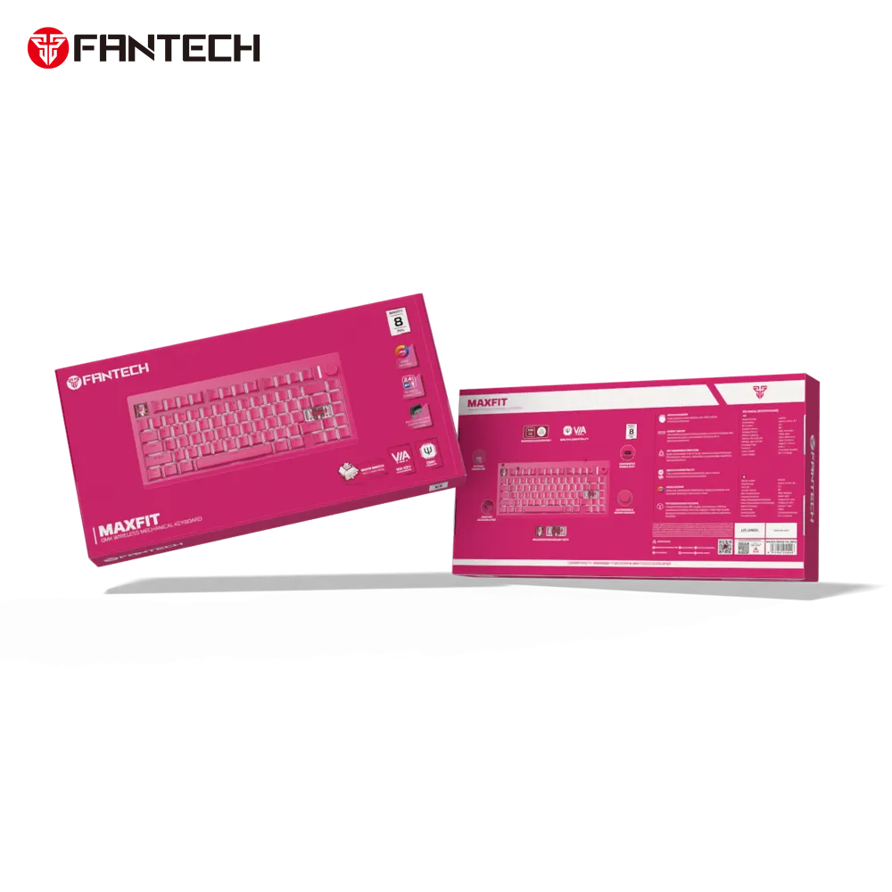 Tastatura Mehanicka Gaming Fantech MK921 Maxfit 8 Wireless pink (white switch)