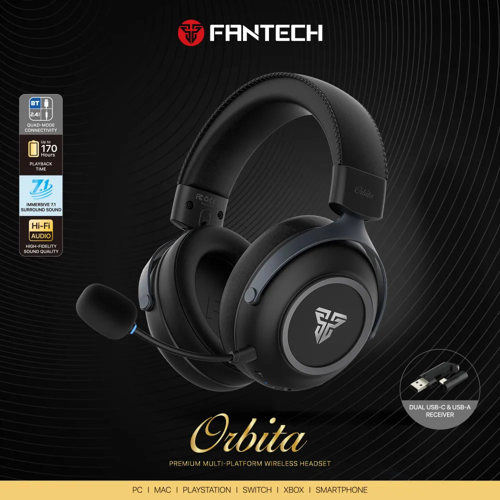 Bluetooth slusalice Fantech WHG07 Orbita crne