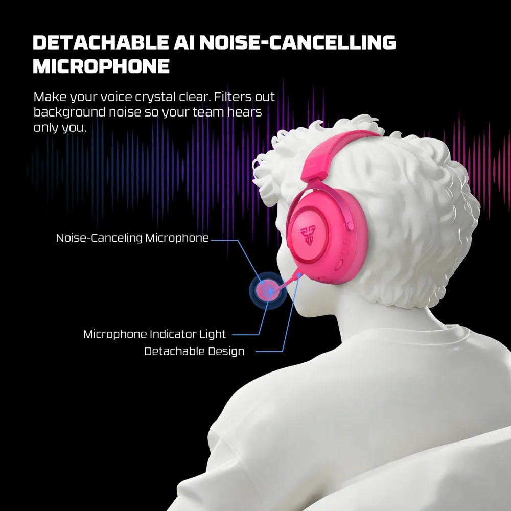 Bluetooth slusalice Fantech WHG07 Orbita pink