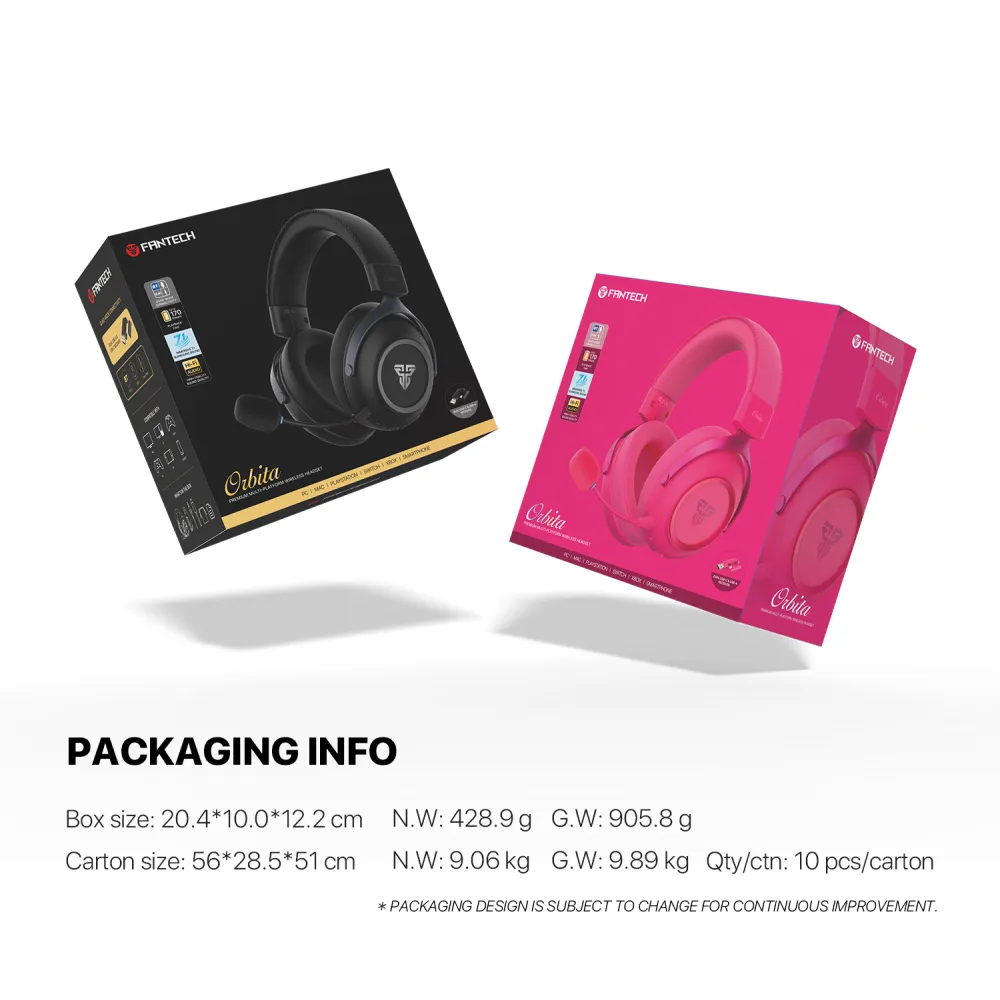 Bluetooth slusalice Fantech WHG07 Orbita pink