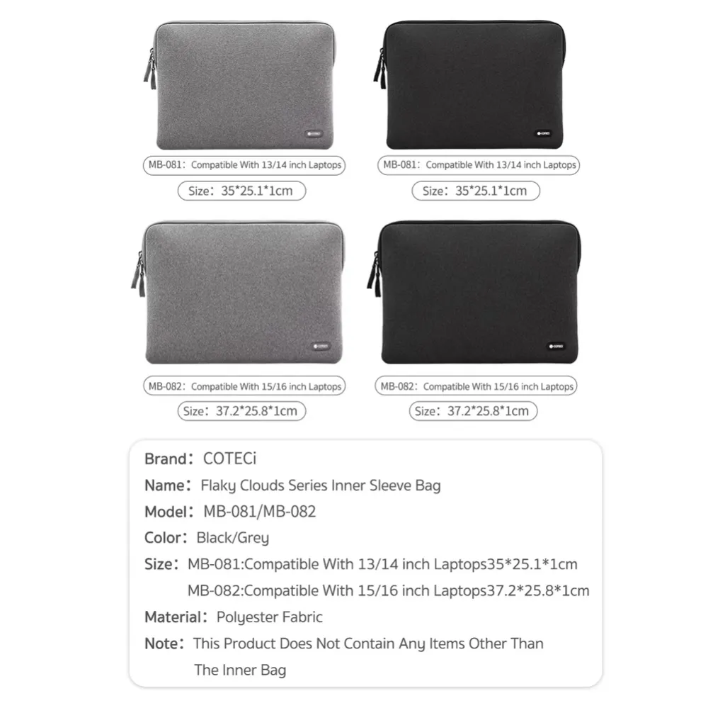 Torba za laptop Coteci MB-082 15-16 inch crna