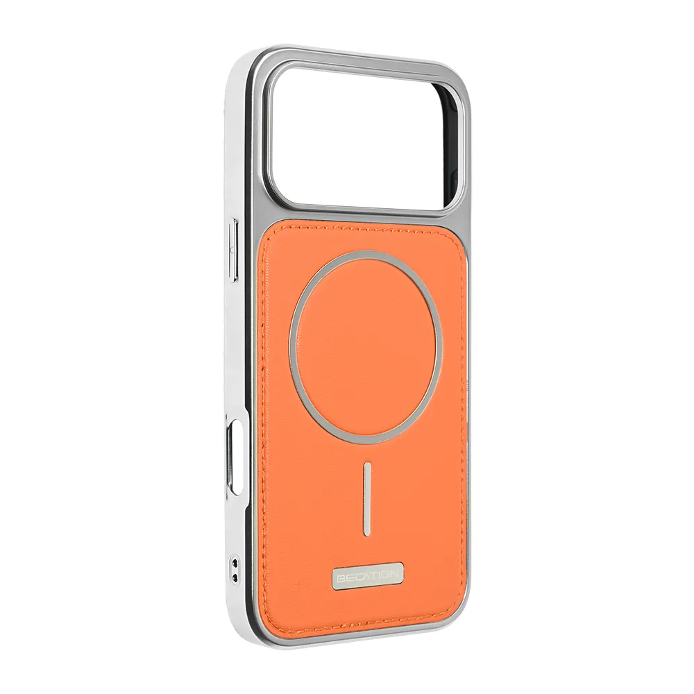Maska Magsafe Urban Leather za iPhone 17 Pro Max 6.9 narandzasta