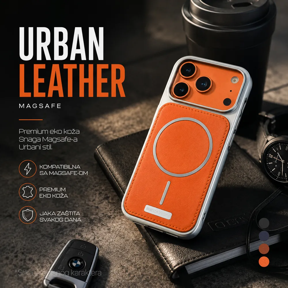 Maska Magsafe Urban Leather za Samsung S941B Galaxy S26 tamno plava