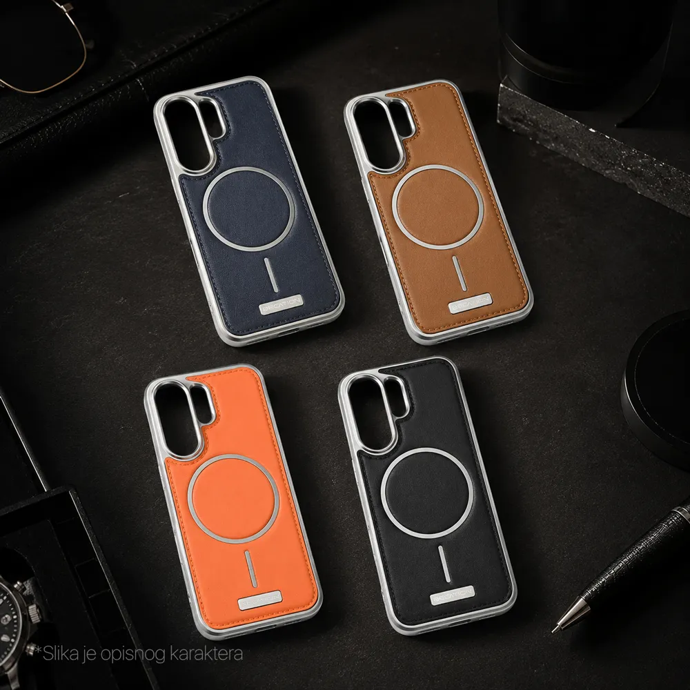 Maska Magsafe Urban Leather za Samsung S948B Galaxy S26 Ultra crna