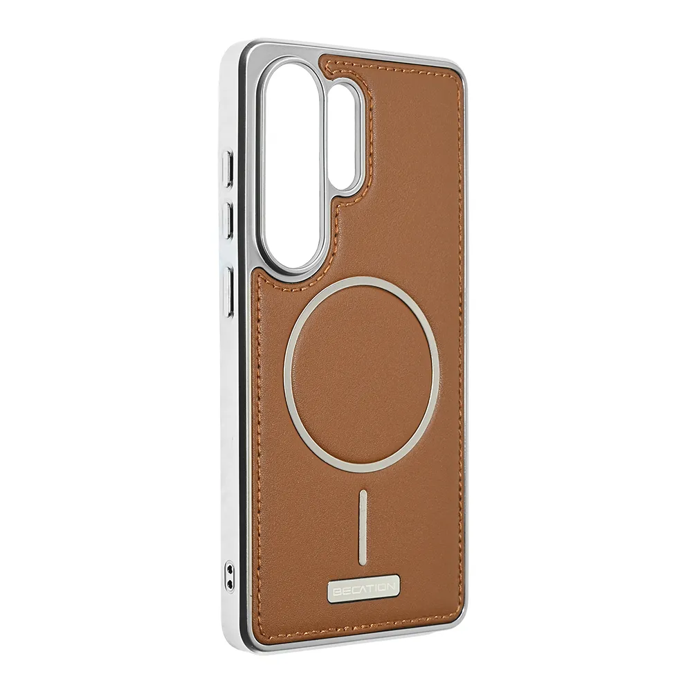 Maska Magsafe Urban Leather za Samsung S948B Galaxy S26 Ultra braon