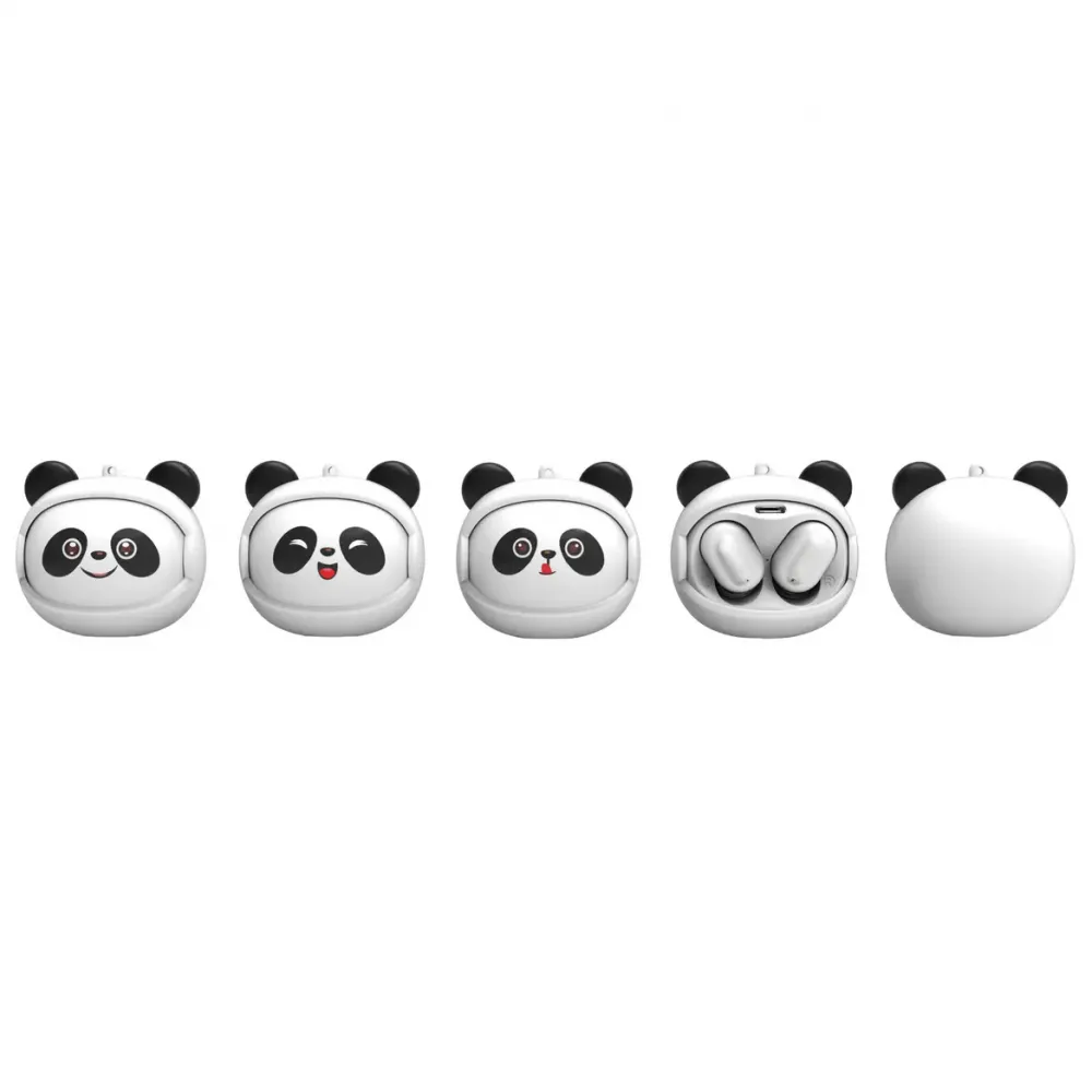 Bluetooth slusalice Panda bele