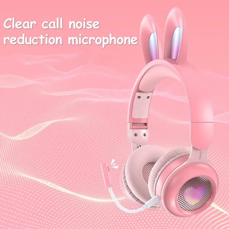 Bluetooth slusalice Bunny bele