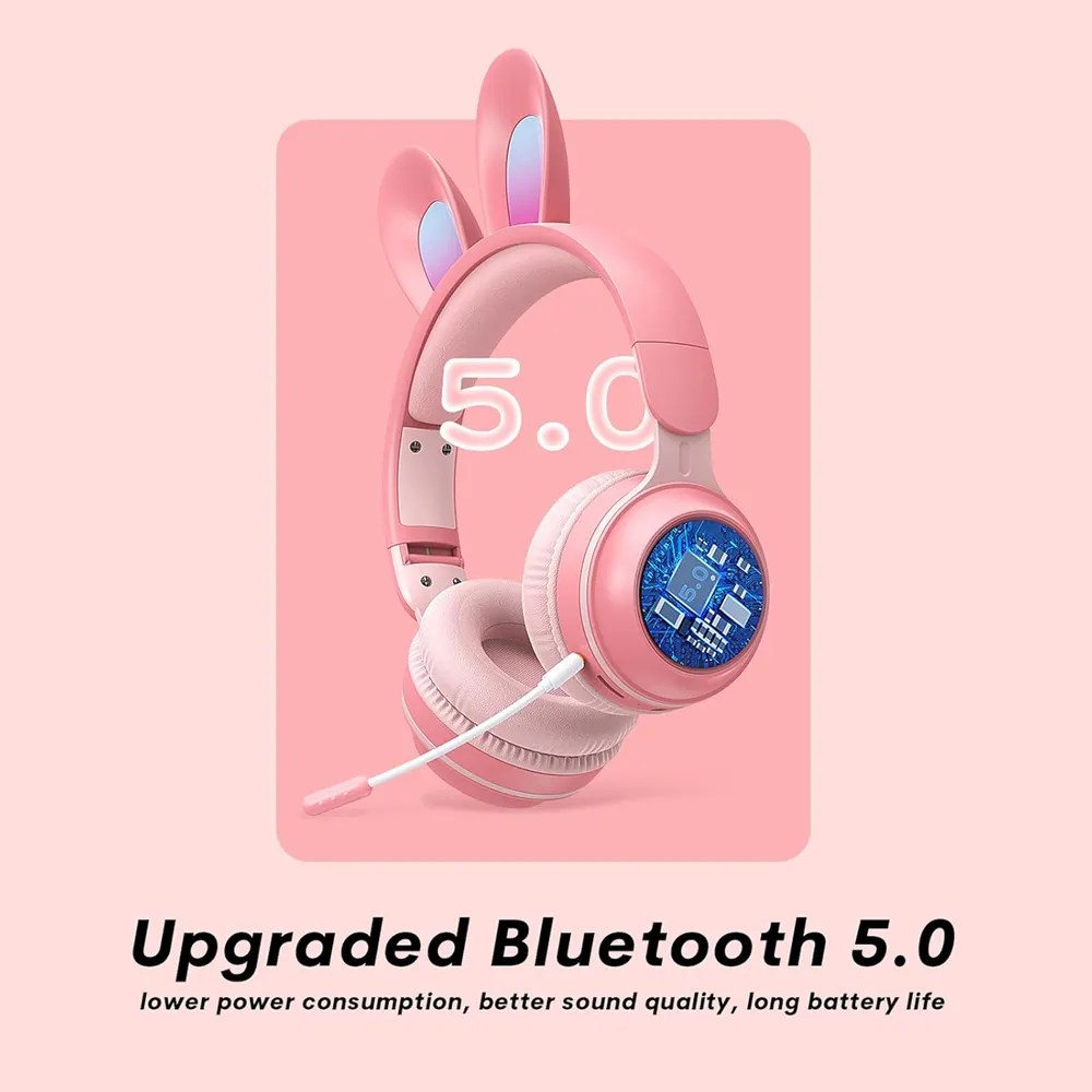 Bluetooth slusalice Bunny bele