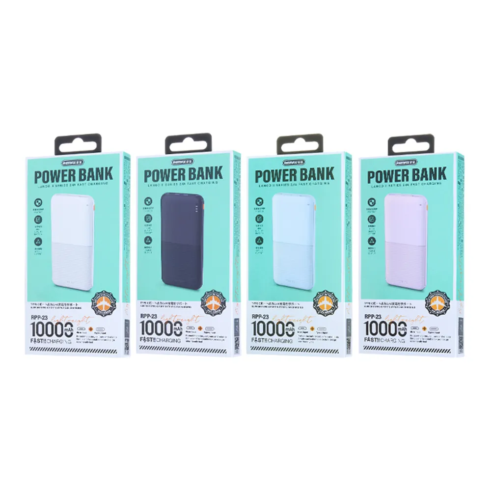 Power bank prenosiva baterija REMAX Lango II Series RPP-23 2.4A 10000mAh beli