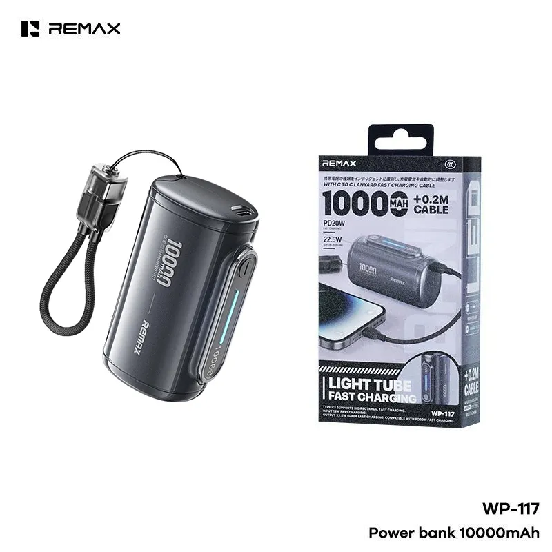 Power bank prenosiva baterija REMAX PD 22.5W WP-117 10000mAh bela