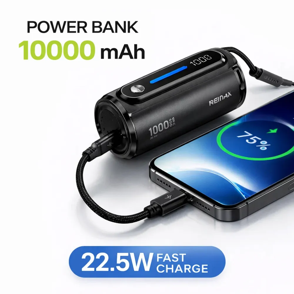 Power bank prenosiva baterija REMAX PD 22.5W WP-117 10000mAh bela