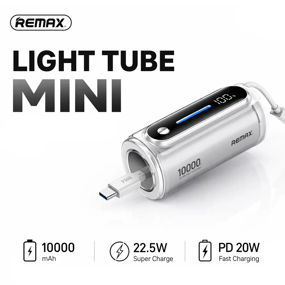 Power bank prenosiva baterija REMAX PD 22.5W WP-117 10000mAh siva