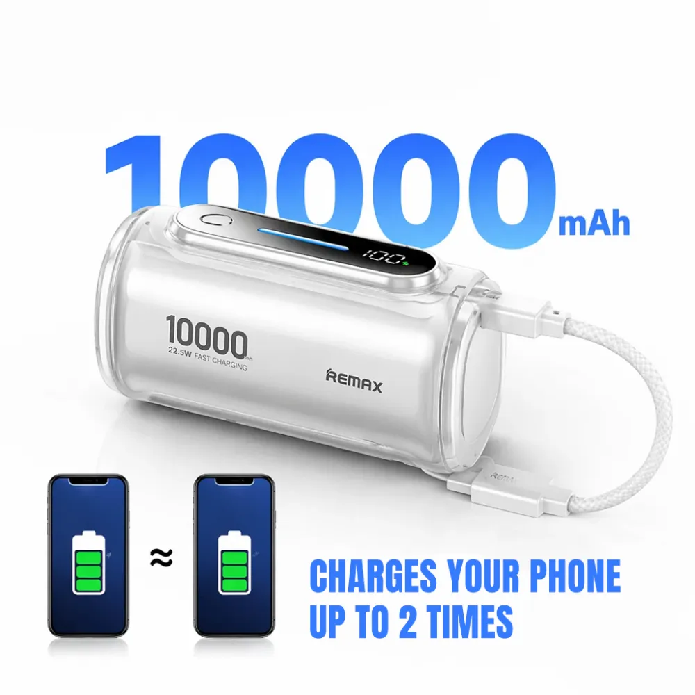 Power bank prenosiva baterija REMAX PD 22.5W WP-117 10000mAh siva