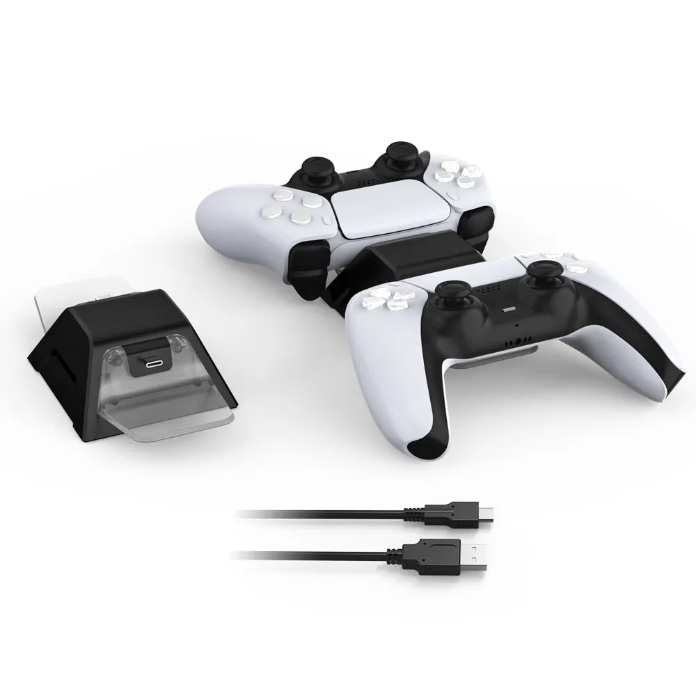 Dobe TP5-0528 Punjac za PS5 kontrolere dual crni