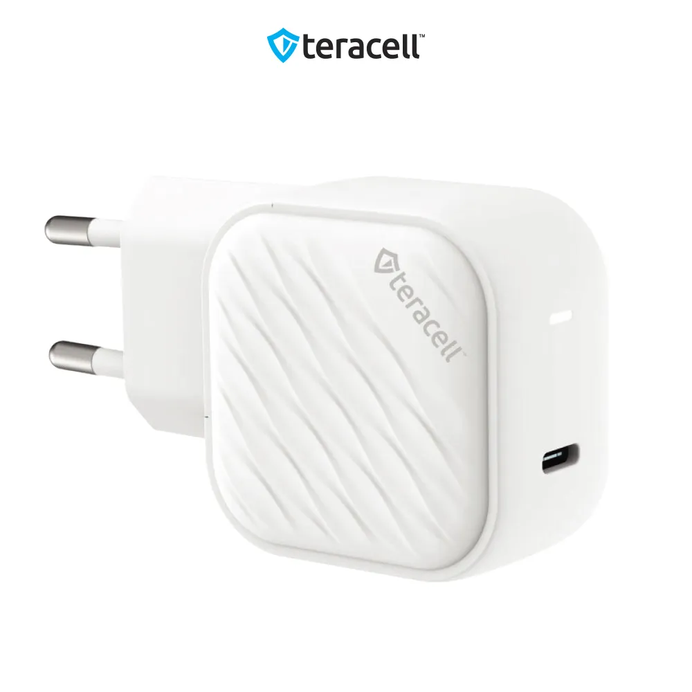 Kucni punjac Teracell Evolution TC-17GP, GaN, PPS, PD 3.0, 60W sa PD Type c kablom beli CE