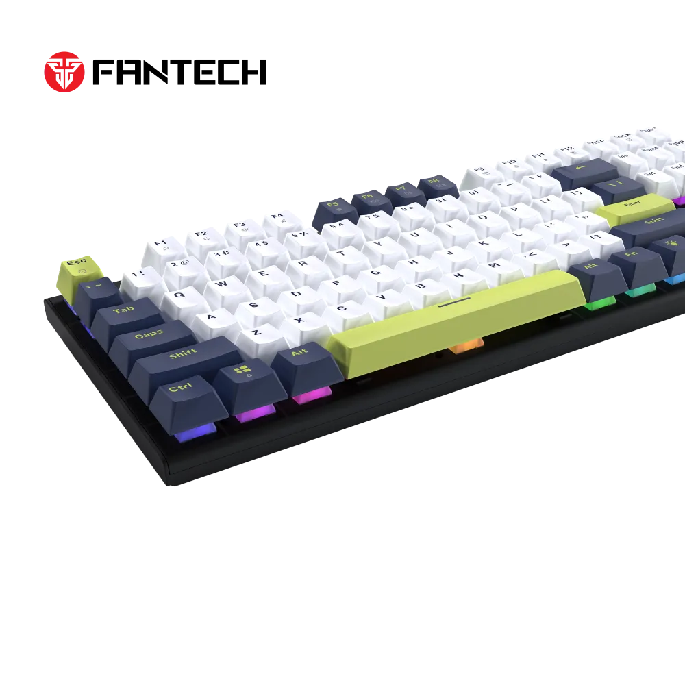 Tastatura Mehanicka Gaming Fantech MK878S RGB Atom 104S Mori bela (Rosie switch)