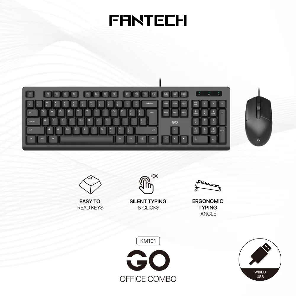 Combo mis i tastatura Fantech GO KM-101 crni