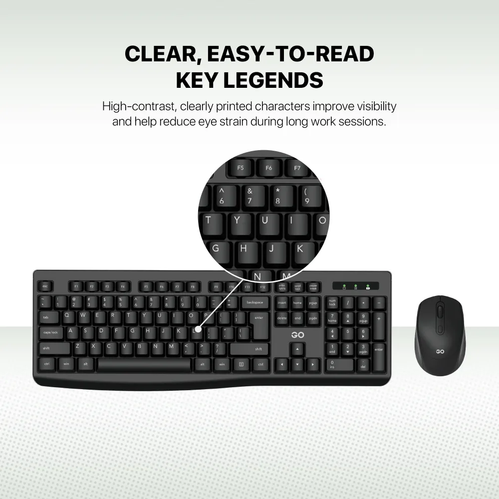 Combo mis tastatura wireless Fantech WK-900 GO crni