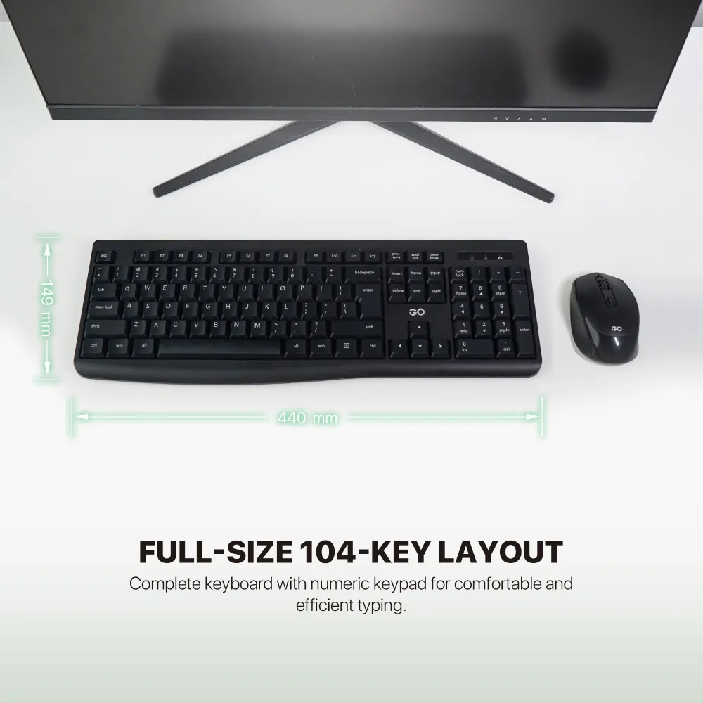 Combo mis tastatura wireless Fantech WK-900 GO crni