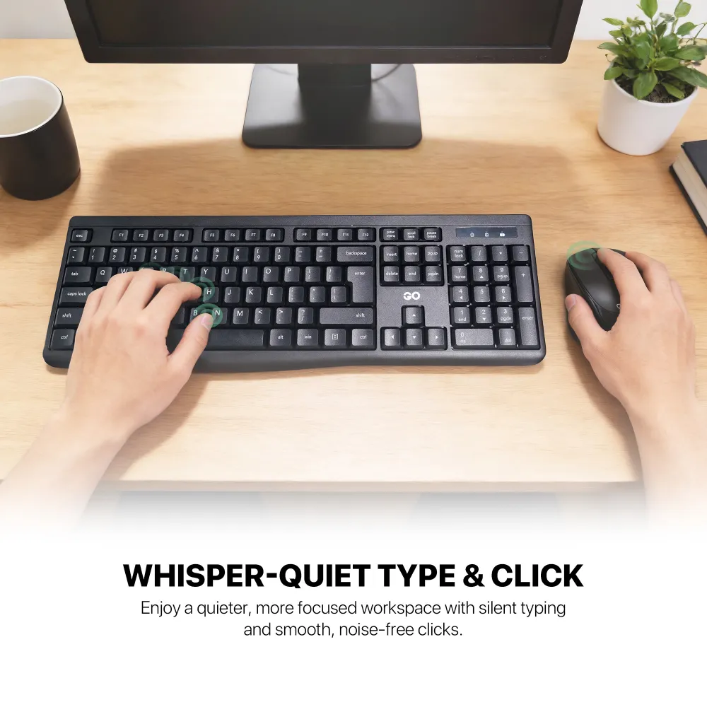 Combo mis tastatura wireless Fantech WK-900 GO crni