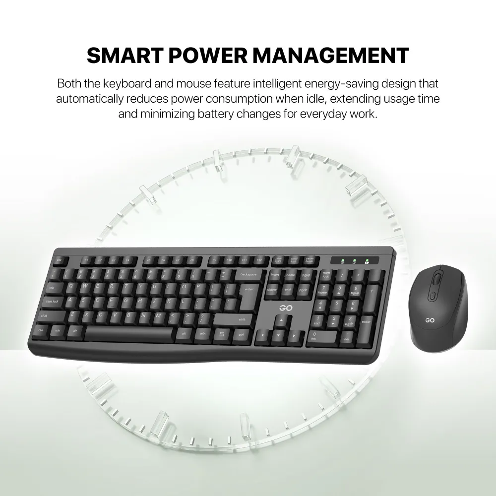 Combo mis tastatura wireless Fantech WK-900 GO crni