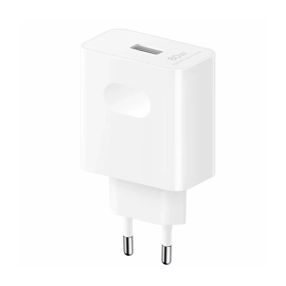 Kucni punjac Honor Super Charge 80W sa USB na Type C kablom beli