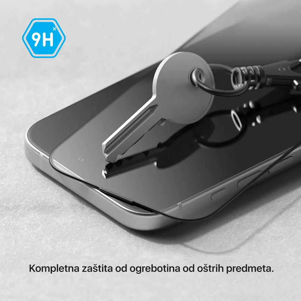 Zastitno staklo Zastitno staklo Teracell Titan 2.5D za Xiaomi 17T Pro crni (fingerprint unlock)