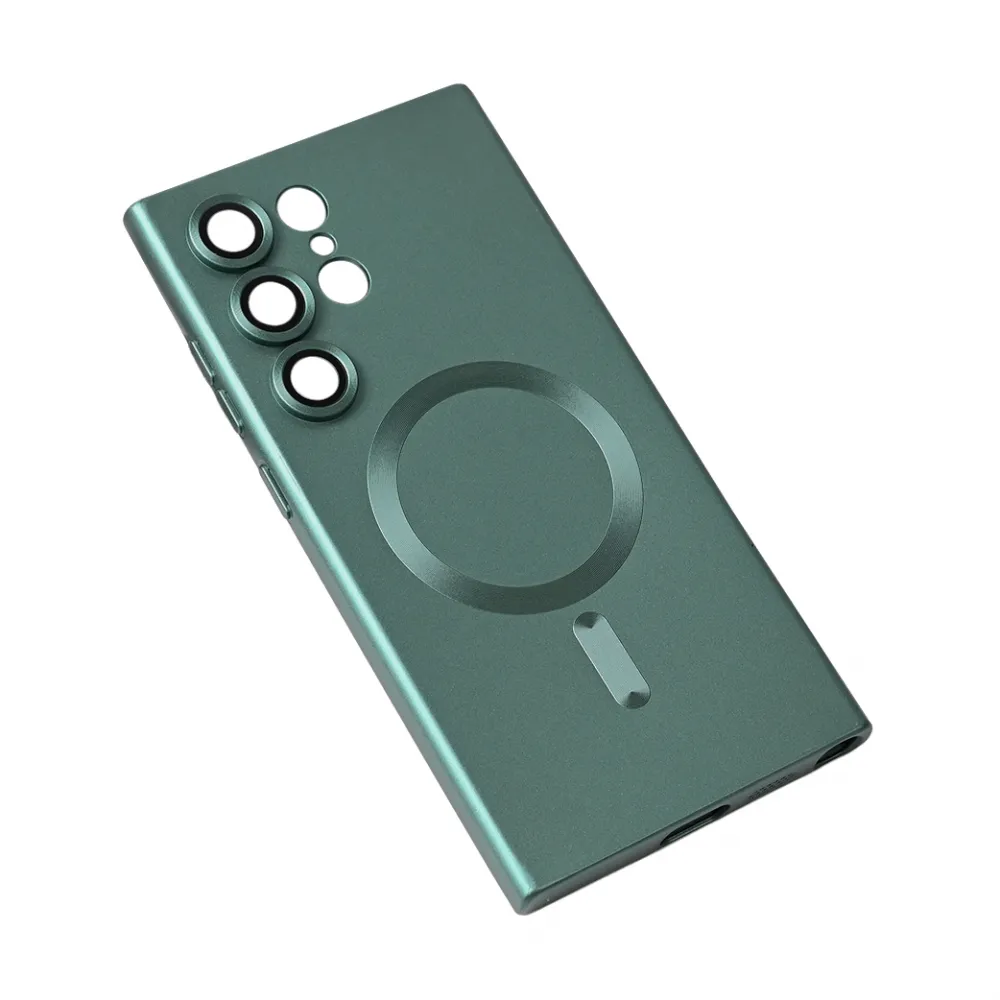 Maska Magsafe Chrome za Samsung S928B Galaxy S24 Ultra tamno zelena