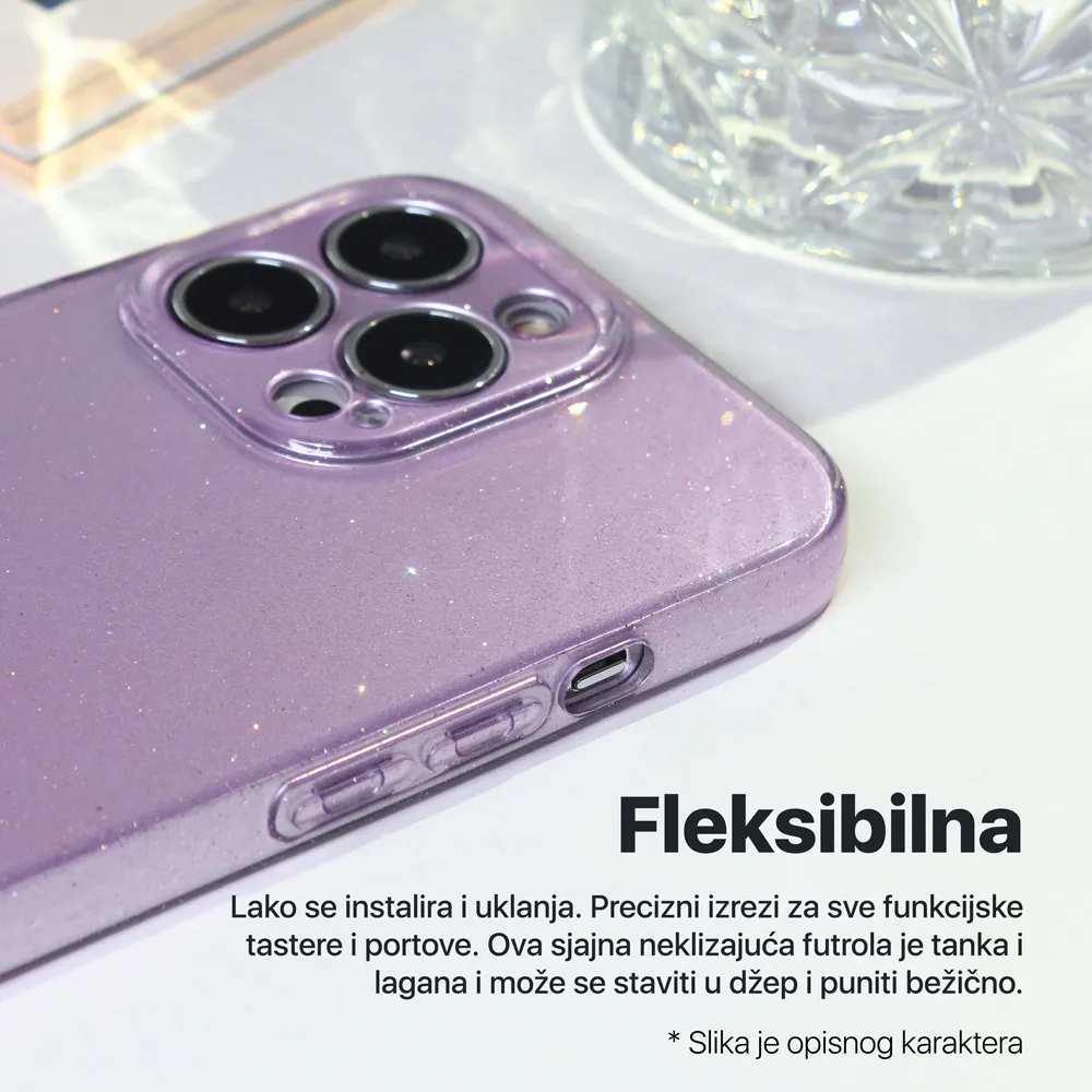 Maska Sparkle Dust za Honor 600/600 Pro roze