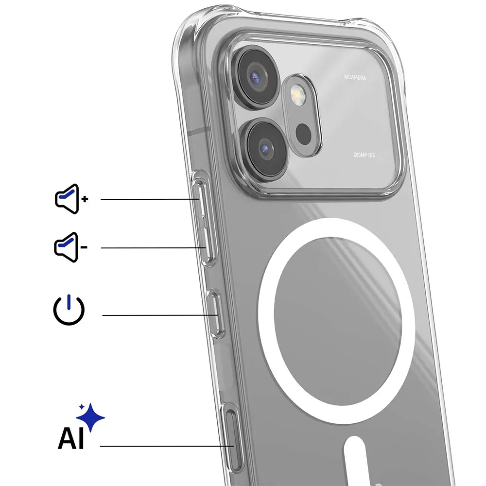 Maska Magsafe Ice Cube za Honor 600 transparent