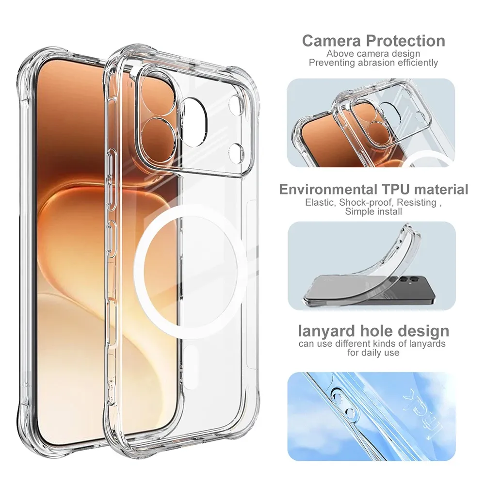 Maska Magsafe Ice Cube za Honor 600 Pro transparent
