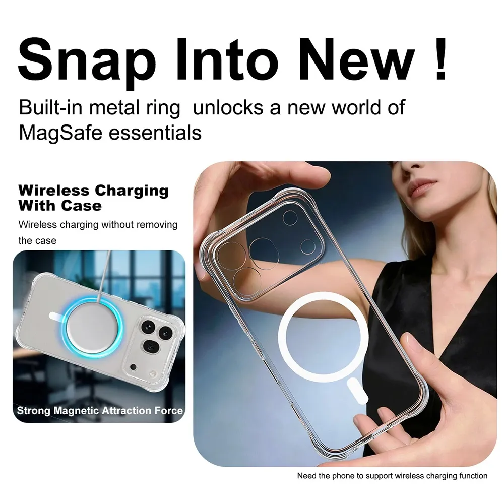 Maska Magsafe Ice Cube za Honor 600 Pro transparent