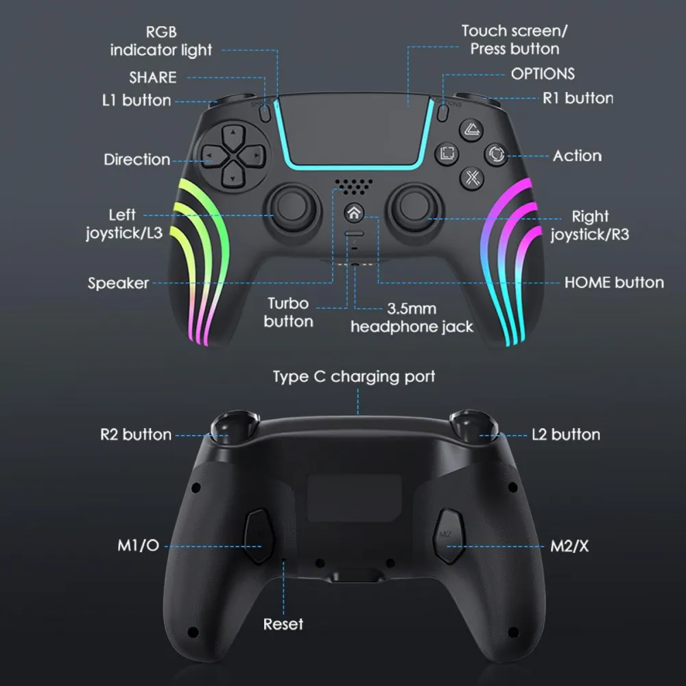 Joypad Elite Wireless za PS5 crni RGB