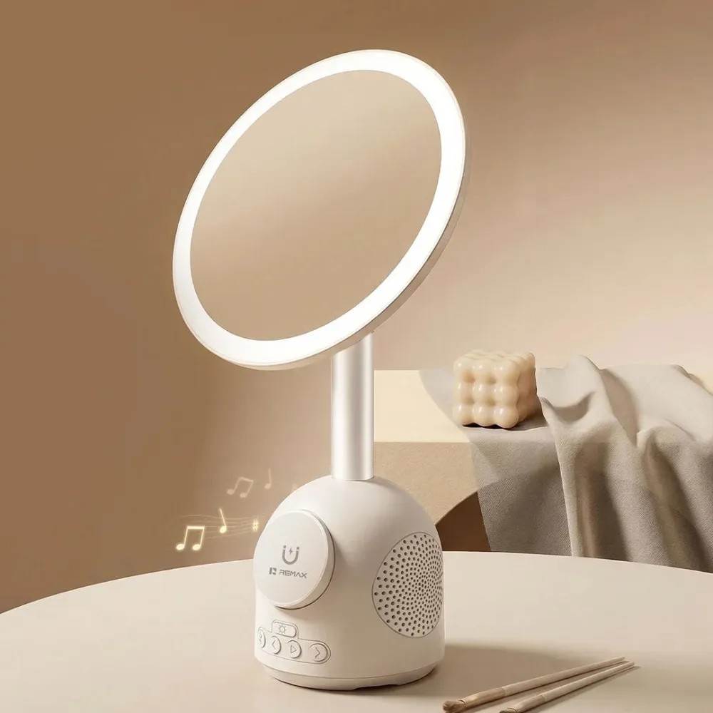 Makeup ogledalo+Bluetooth zvucnik+Wireless Charger REMAX RT-E210