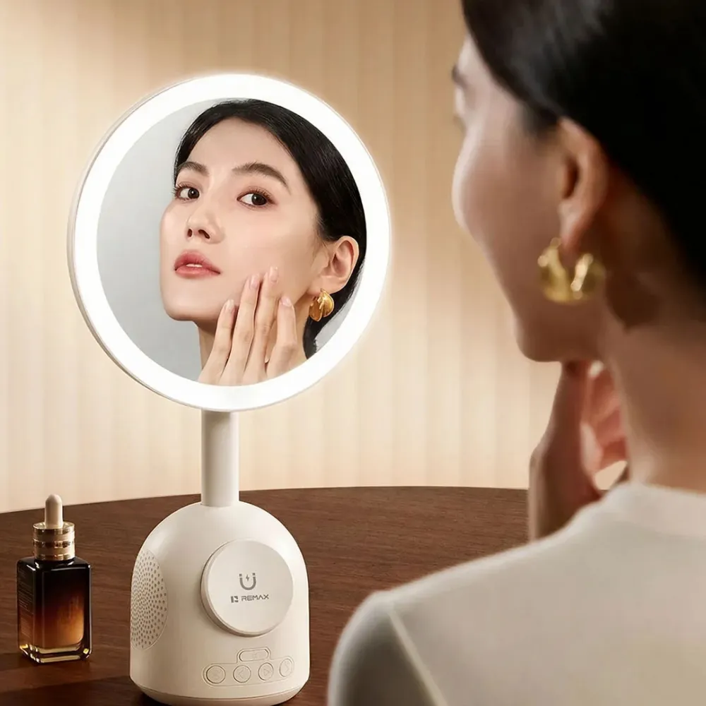 Makeup ogledalo+Bluetooth zvucnik+Wireless Charger REMAX RT-E210