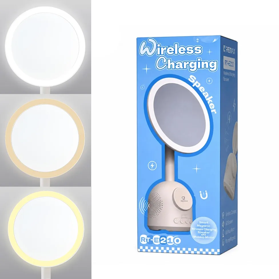Makeup ogledalo+Bluetooth zvucnik+Wireless Charger REMAX RT-E210