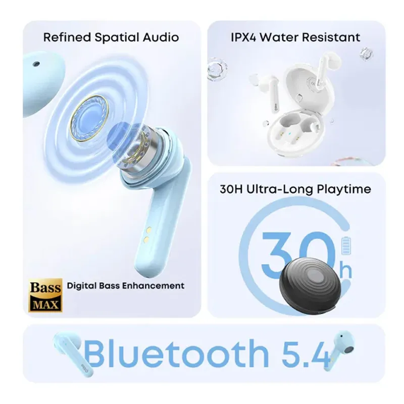 Bluetooth slusalice Airpods T-phox M67 bele HQ