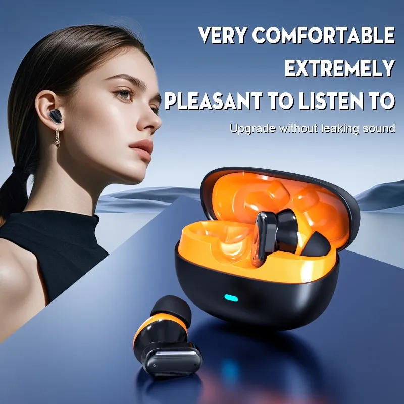 Bluetooth slusalice Airpods T-phox Y600 crno narandzaste HQ