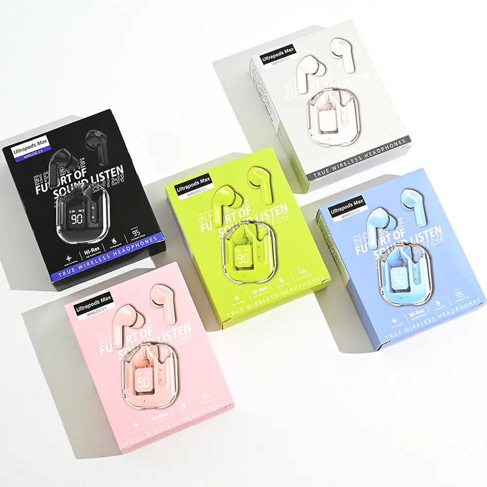 Bluetooth slusalice Airpods T-phox Ultrapods Max zelene HQ