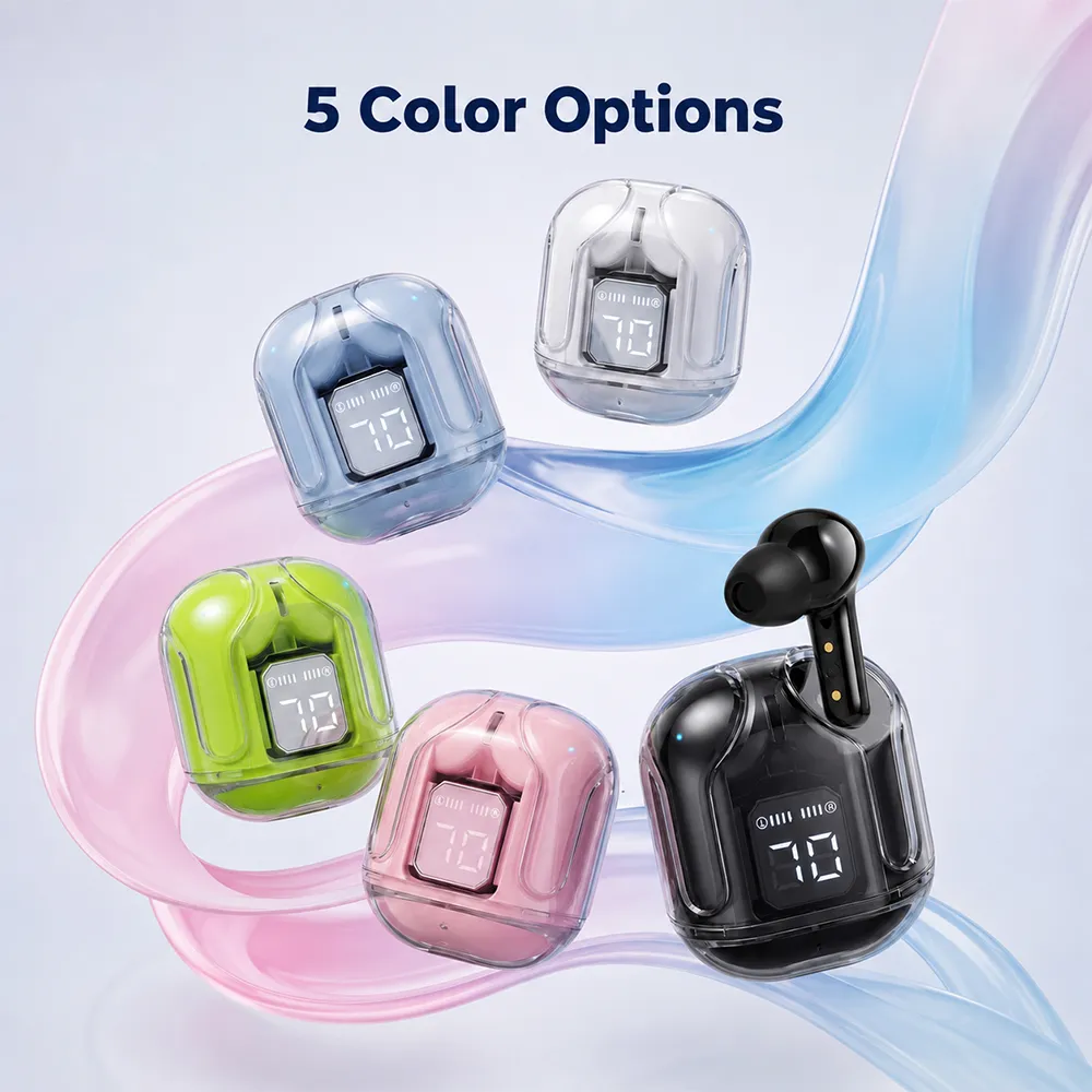Bluetooth slusalice Airpods T-phox Ultrapods Max pink HQ