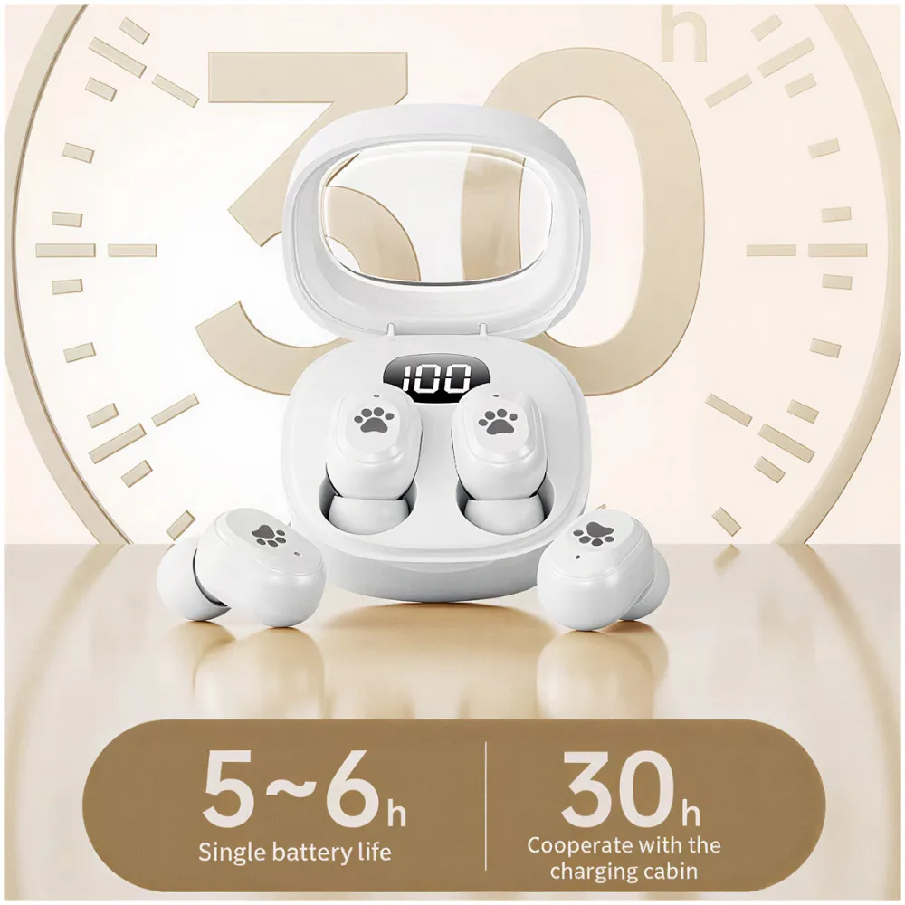 Bluetooth slusalice Airpods T-phox Q38 sapice bele HQ