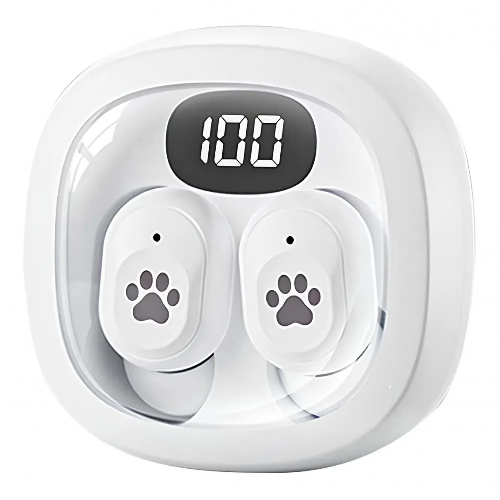 Bluetooth slusalice Airpods T-phox Q38 sapice bele HQ