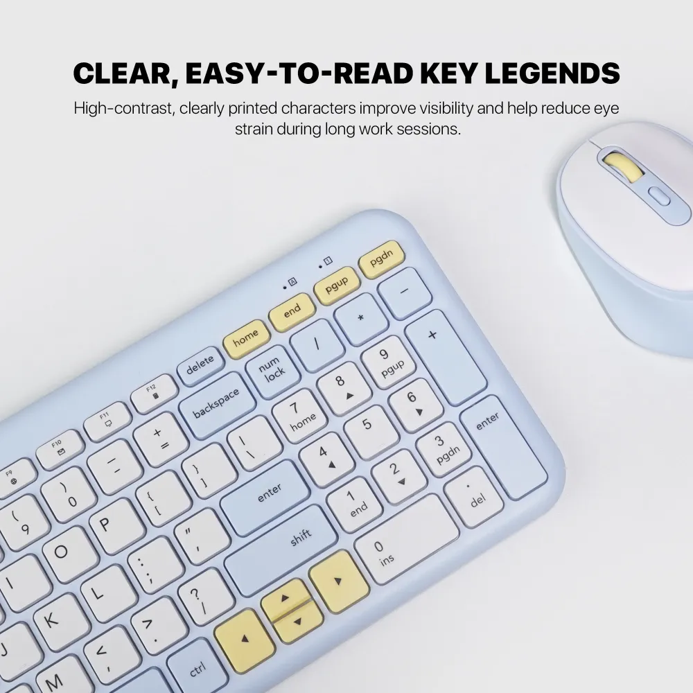 Combo mis tastatura wireless Fantech WK-901 GO plavi
