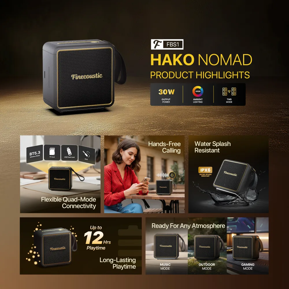 Bluetooth zvucnik Fantech FBS1 Hako Nomad crni