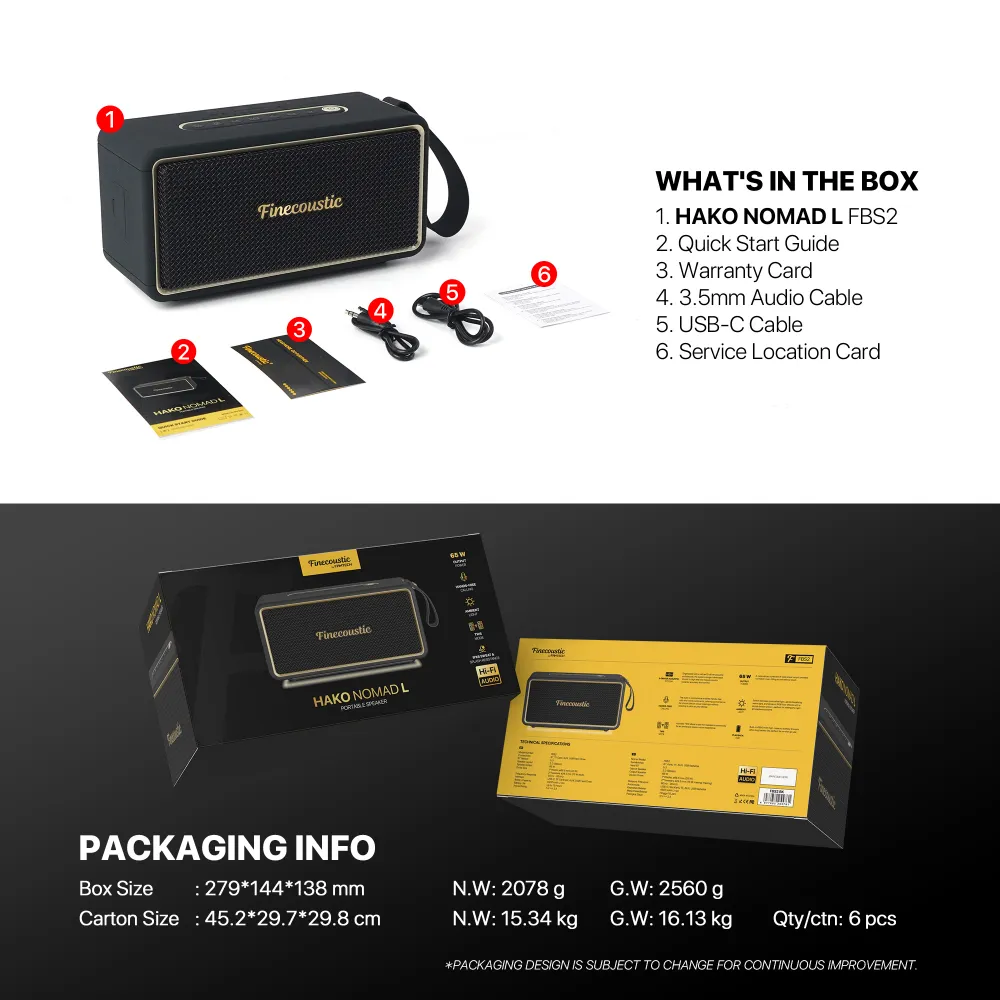 Bluetooth zvucnik Fantech FBS2 Hako Nomad crni